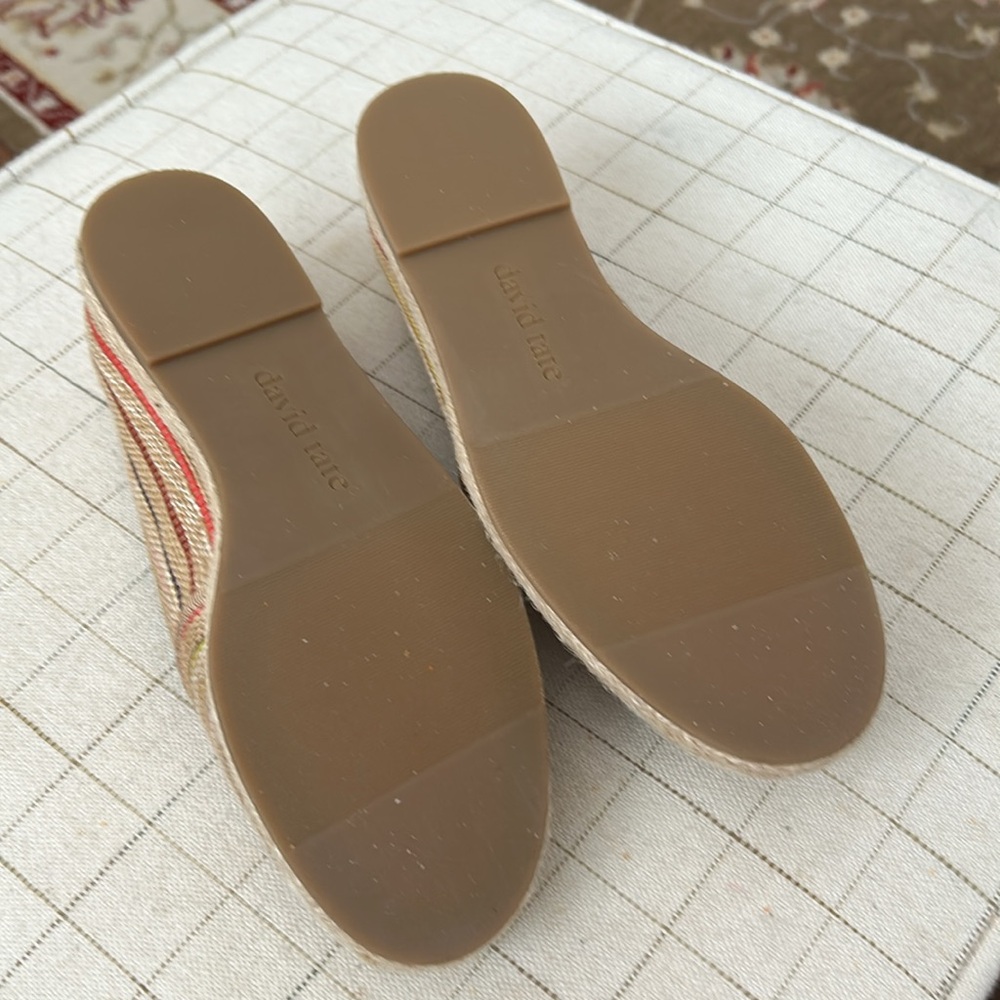 David Tate Women's Striped Espadrille Flats/Size 6M - Picture 5 of 6